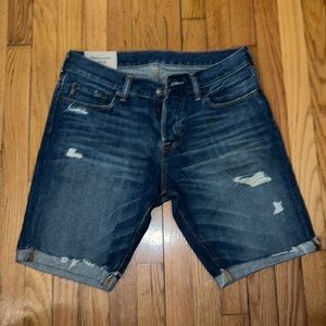 Men’s Abercrombie & Fitch Jean shorts, distressed, 31 waist
